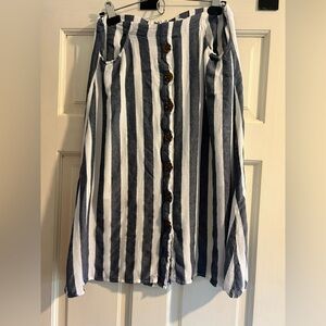 Women’s midi gauzy cotton skirt